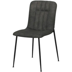 uno Esszimmerstuhl Loreto ¦ grau ¦ Maße (cm): B: 44,5 H: 81,5 T: 57.5