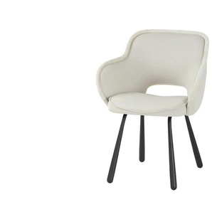 uno Esszimmerstuhl mit umlaufender Keder Gaby ¦ beige ¦ Maße (cm): B: 62 H: 85 T: 61.5