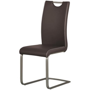 Primo Freischwinger  Talva - braun - Materialmix - 42 cm - 103 cm - 55 cm | Möbel Kraft