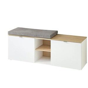 uno Garderobenbank  Turin ¦ weiß ¦ Maße (cm): B: 128 H: 50 T: 38.0