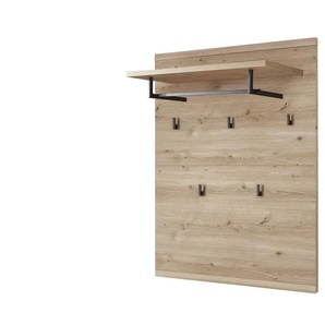uno Garderobenpaneel  Bari ¦ holzfarben ¦ Massivholz,Holzwerkstoff ¦ Maße (cm): B: 80 H: 128 T: 30.0
