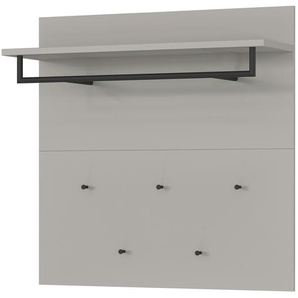 uno Garderobenpaneel  Beta ¦ grau ¦ Holzwerkstoff ¦ Maße (cm): B: 96 H: 96 T: 30.0