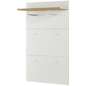 uno Garderobenpaneel  Bent ¦ weiß ¦ Spanplatte ¦ Maße (cm): B: 89 H: 144 T: 30.0