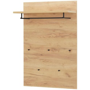 uno Garderobenpaneel  Padua ¦ holzfarben ¦ Spanplatte ¦ Maße (cm): B: 75 H: 110 T: 30.0