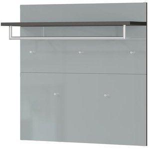 uno Garderobenpaneel  Gani  ¦ grau ¦ Glas,Holzwerkstoff ¦ Maße (cm): B: 97 H: 96 T: 30.0
