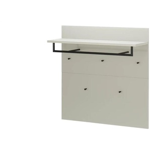uno Garderobenpaneel  Levi ¦ beige ¦ Holzwerkstoff,Glas ¦ Maße (cm): B: 97 H: 96 T: 30.0