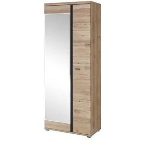 uno Garderobenschrank  Bari ¦ holzfarben ¦ Maße (cm): B: 80 H: 203 T: 40.0