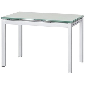 uno Glastisch ausziehbar Tim ¦ weiß ¦ Maße (cm): B: 70 H: 75