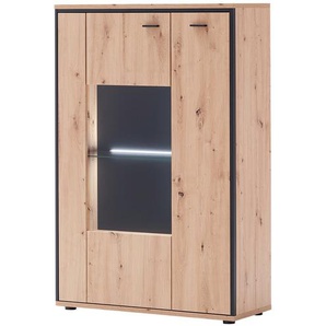 uno Highboard  Argon ¦ holzfarben ¦ Maße (cm): B: 93 H: 142 T: 38.0