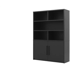uno Highboard  Broadway ¦ schwarz ¦ Maße (cm): B: 135 H: 187 T: 45.0