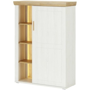 uno Highboard  Jorvik ¦ weiß ¦ Maße (cm): B: 100 H: 140 T: 40.0