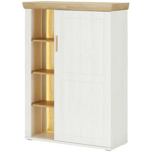 uno Highboard  Jorvik ¦ weiß ¦ Maße (cm): B: 100 H: 140 T: 40