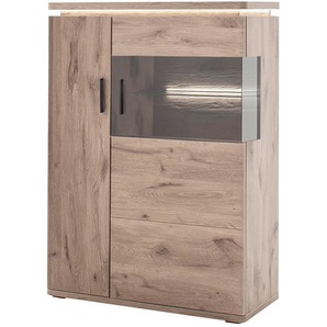 uno Highboard  Kataros ¦ holzfarben ¦ Maße (cm): B: 90 H: 124 T: 38.0