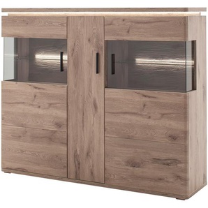 uno Highboard  Kataros ¦ holzfarben ¦ Maße (cm): B: 150 H: 124 T: 38