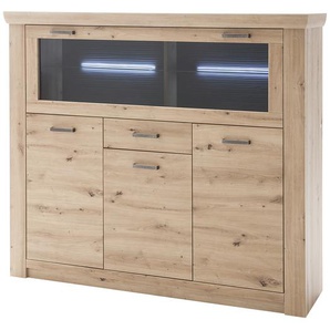 uno Highboard  Marian ¦ holzfarben ¦ Maße (cm): B: 164 H: 146 T: 45