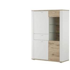 uno Highboard  Milano ¦ grau ¦ Maße (cm): B: 103 H: 145 T: 42.0