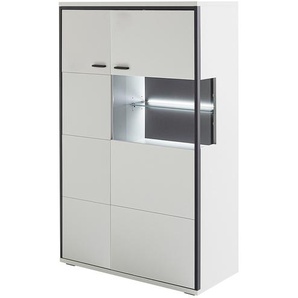 uno Highboard  Orella ¦ weiß ¦ Maße (cm): B: 94 H: 137 T: 38