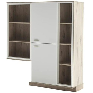 uno Highboard  Santerno ¦ holzfarben ¦ Maße (cm): B: 124 H: 140 T: 37.0