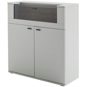 uno Highboard  Sarbonne ¦ grau ¦ Maße (cm): B: 110 H: 120 T: 44.0