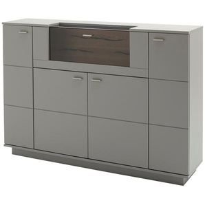 uno Highboard  Sella ¦ grau ¦ Maße (cm): B: 160 H: 113 T: 38.0