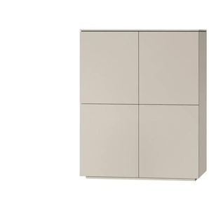 uno Highboard  Stuttgart ¦ grau ¦ Maße (cm): B: 120 H: 150 T: 24.0