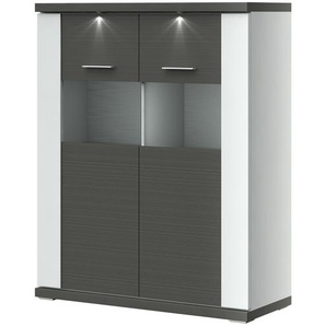 uno Highboard   Titan ¦ grau ¦ Maße (cm): B: 106 H: 131 T: 42.0