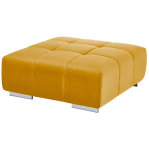 uno Hocker aus Samt  Origo ¦ gelb ¦ Maße (cm): B: 103 H: 42 T: 103.0