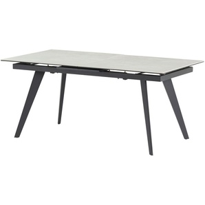 uno Keramik-Esstisch  ausziehbar Talia ¦ grau ¦ Maße (cm): B: 89,6 H: 76