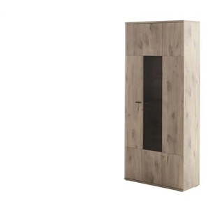 uno Kombi-Vitrine  Prato ¦ holzfarben ¦ Maße (cm): B: 90 H: 199 T: 37.0