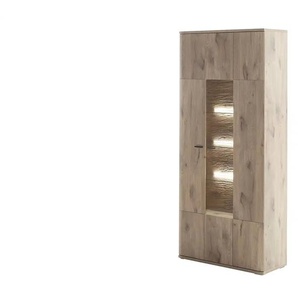 uno Kombi-Vitrine  Prato ¦ holzfarben ¦ Maße (cm): B: 90 H: 199 T: 37.0