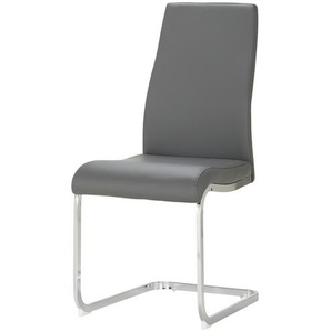uno Kunstleder-Schwingstuhl  Dean ¦ grau ¦ Maße (cm): B: 44 H: 97 T: 56