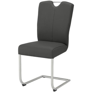 uno Leder-Freischwinger  Sammy ¦ schwarz ¦ Maße (cm): B: 45 H: 98 T: 56