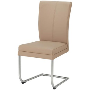 uno Leder-Schwingstuhl  Steve ¦ braun ¦ Maße (cm): B: 48 H: 98 T: 62