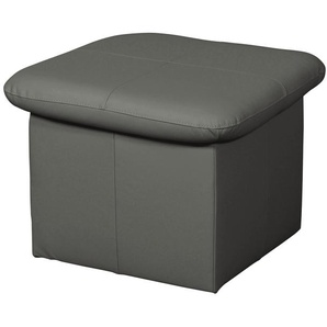 uno Lederhocker  Casino ¦ grau ¦ Maße (cm): B: 56 H: 42 T: 56.0