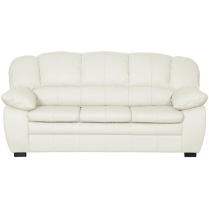 uno Ledersofa aus Echtleder Casino ¦ weiß ¦ Maße (cm): B: 191 H: 88 T: 92.0