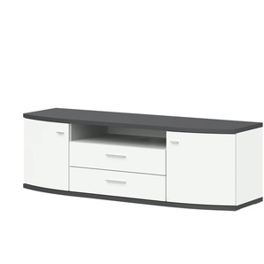 uno Lowboard  Gabbro ¦ weiß ¦ Maße (cm): B: 166 H: 53 T: 50.0