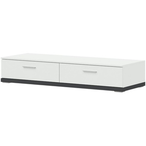uno Lowboard  Titan ¦ weiß ¦ Maße (cm): B: 141 H: 27 T: 50.0