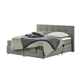 uno Motor-Boxspringbett  Manolo ¦ grau ¦ Maße (cm): B: 202 H: 112