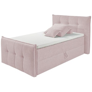 uno Polsterbett mit Bettkasten Dante ¦ rosa/pink ¦ Maße (cm): B: 140 H: 114