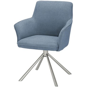 uno Polsterstuhl  drehbar Dana ¦ blau ¦ Maße (cm): B: 61 H: 86 T: 62