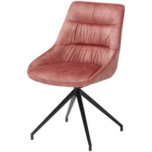 uno Polsterstuhl  drehbar Glan ¦ rot ¦ Maße (cm): B: 53 H: 87,5 T: 61,5
