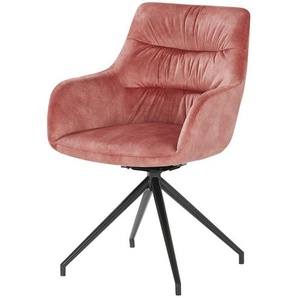uno Esszimmerstuhl  drehbar Glan ¦ rot ¦ Maße (cm): B: 56 H: 90,5 T: 59.5