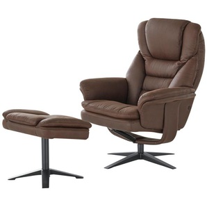 uno Relaxsessel mit Hocker  Henry ¦ braun
