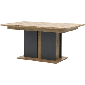 uno Säulentisch ausziehbar New York ¦ holzfarben ¦ Maße (cm): B: 90 H: 76