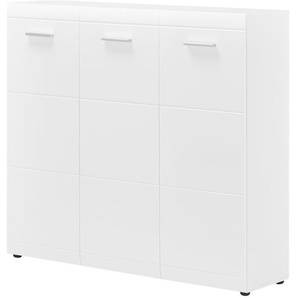 uno Schuhschrank  Akzent ¦ weiß ¦ Maße (cm): B: 134 H: 120 T: 37