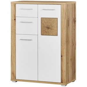 uno Schuhschrank  Yambio ¦ weiß ¦ Maße (cm): B: 75 H: 104 T: 38.0