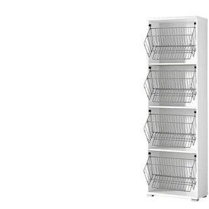 uno Schuhschrankkorpus Weiß Puzzle ¦ weiß ¦ Maße (cm): B: 53 H: 174 T: 30.0