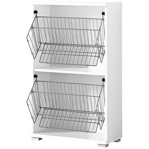 uno Schuhschrankkorpus Weiß Puzzle ¦ weiß ¦ Maße (cm): B: 53 H: 91 T: 30.0