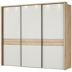 uno Schwebetürenschrank  Suna ¦ beige ¦ Maße (cm): B: 260 H: 221 T: 69