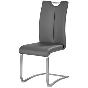 uno Freischwinger mit Griff Vota ¦ grau ¦ Maße (cm): B: 45 H: 102 T: 58.0